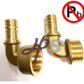 Low lead brass pex male fitting for PEX pipe